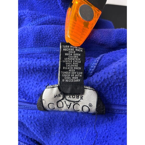 Coaco New York Mens XL Royal Blue Fleece Full-Zip Hoodie - Picture 6 of 8